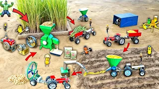 Mini Tractor transporting | keepvilla A-Z science project | wheat A-Z process | @NsTvKing #168