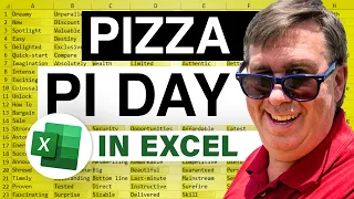 Excel for PI Day - Using Excel to Calculate Best Pizza Value - Episode 1666