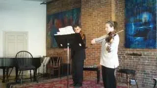The Slapin-Solomon Duo performs "A Day in Acadia: Fred's Lounge at 8 am" (1st mvt) by David Rimelis