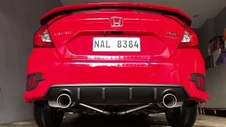 Full Exhaust with MagnaFlow Mufflers | 2017 Honda Civic FC 10th Gen 1.5L RS Turbo