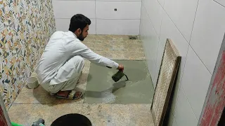 The Most Accurate Technique For Tile Bathroom Floor Waterproofing Installing Ceramic Tile Process