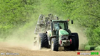 John Deere 8370R,8230,8335R Spring Maize sowing, soaking 2018 /music video/