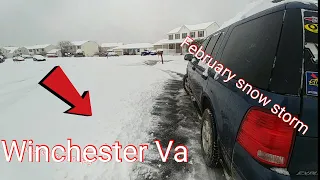 February snow storm in Winchester VA