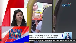 Video ng bus driver na naglalaro umano ng mobile game habang nagmamaneho, iniimbestigahan... | UB