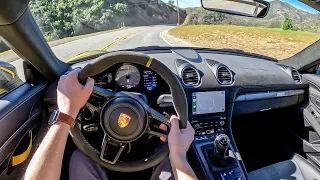 2023 Porsche 718 Cayman GT4 RS - POV Canyon Drive (Binaural Audio)