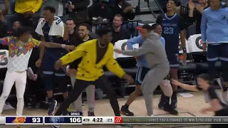 Grizzlies Bench & FedEx Forum ERUPTS After Santi Aldama Reverse Dunk