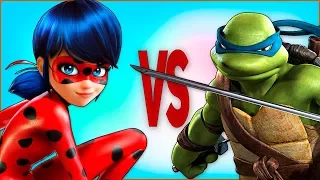 ЛЕДИ БАГ И СУПЕР КОТ VS ЧЕРЕПАШКИ НИНДЗЯ | СУПЕР РЭП БИТВА | Miraculous 2 season VS Ninja Turtles