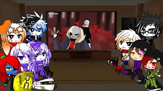 Undertale reacciona a Killer!Sans vs Fell!Sans Animation Fandub Español Latino parte 42