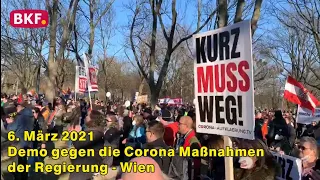 6. 3. 2021 - Demo gegen die Corona Maßnahmen der Regierung - CCM-TV.at / BKF