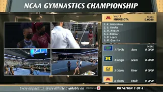 2021 NCAA Gymnastics Champs Semi-final Session 1 Multi-view 720p60 7274K