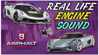 Asphalt 9 Legends : Real Life Engine Sounds Of All Cars 🔥