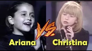 Ariana Grande VS Christina Aguilera Child /Teenage years VOCAL BATTLE!