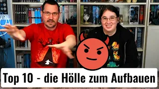 Top 10  - der Aufbau ist die Hölle - Brettspiele 😈