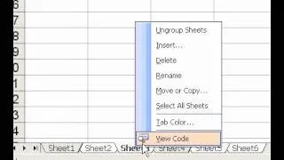 Microsoft Office Excel 2003 Select one or multiple worksheets