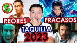 Los 13 PEORES FRACASOS EN TAQUILLA del 2023 | PELICULAS MENOS VISTAS | Edu Rocha Wow Qué Pasa