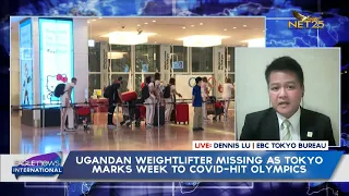 Ugandan weightlifter missing as Tokyo marks week to Covid-hit Olympics