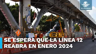 Concluyen trabajos de reforzamiento de la Línea 12 del Metro, reabrirá en enero