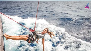 You can’t do this on a CATAMARAN! ⛵😜  (Unforgettable Sailing Ep. 154)