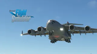 MASSIVE aircraft vs SHORT runway! C-17 Landing | MSFS 2020