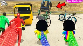 GTA 5 : SHINCHAN & FRANKLIN CHALLENGE FLASH KID FOR RACE CHALLENGE IN GTA 5! (GTA 5 Mods)