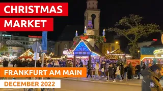 Virtual Walking Tour through Christmas Market in Frankfurt am Main, Germany - City Walks - 2022