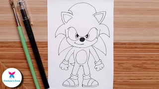 #shorts How To Draw Sonic The Hedgehog 😍😍 | By Chelsea