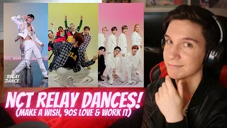 DANCER REACTS TO NCT RELAY DANCES! | "Make A Wish," "Work It" & "90s Love"