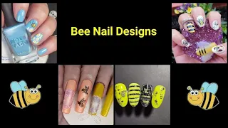 Bee Nail Art / Saturday Stamping Group