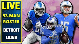 Detroit Lions LIVE Show: Lions 53-Man Roster Breakdown Ft. David Blough & Justin Jackson