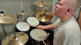 Status Quo   All Over The World Live Aid Drum cover