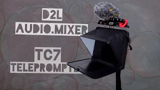 LENSGO TC7 Teleprompter and D2L audio mixer review