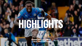 Stockport County Vs Wrexham AFC - Match Highlights - 23.09.23
