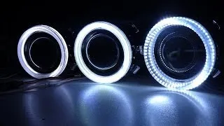 Сравнение Angel Eyes, CCFL, LED COB, LED SMD