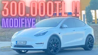 TÜRKİYEDEKİ EN ÖZEL TESLAYI YAPTIM l TESLA MODEL Y MODİFİYE