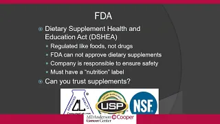 WEBINAR: Myths and Misconceptions of Supplement Usage Among Cancer Survivors