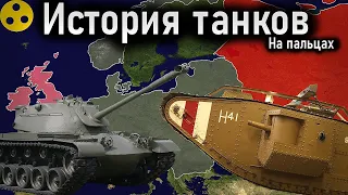 История Танков 1916 - 2024 года на пальцах, краткая история на карте.