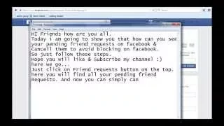 How to delete/Cancel Facebook Pending Friend Request NEW 2015