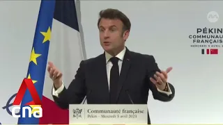 French president says dialogue with China "essential" over Ukraine war