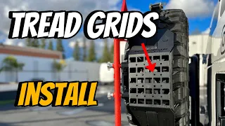 How to Install Agency 6 Tread GRIDS - Spare tire MOLLE Panel Storage, gain instant space