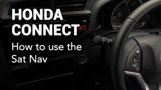 Honda Connect: How to use the satellite navigation system