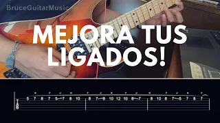 3 INCREÍBLES licks de LIGADOS/LEGATO. - Mejora tus ligados - BruceGuitarMusic