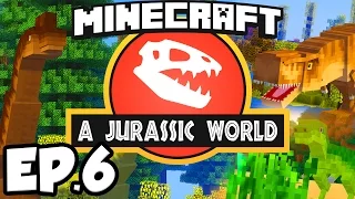 Jurassic World: Minecraft Modded Survival Ep.6 - SECRET LAB!!! (Rexxit Modpack)