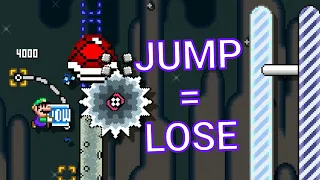 The Jump Button Makes This Kaizo Level IMPOSSIBLE — Mario Maker 2 Super Expert (No-Skips)