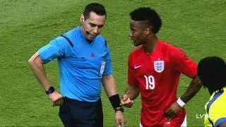 Raheem Sterling and Antonio Valencia Sent off During England v Ecuador Clash