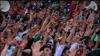 جنون مدرج الاهلي الكبير واهزوجة للاهلي جينا من كل مدينة