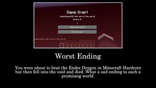 Minecraft: All endings