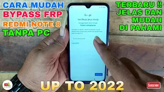 Bypass Frp Redmi Note 8 lupa akun google miui 12 tanpa komputer