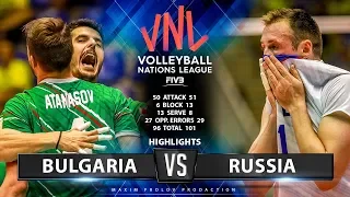 22.06.2019 Bulgaria vs Russia 0:3. Match Highlights | Men's VNL 2019