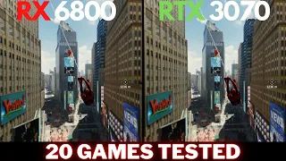 RX 6800 vs. RTX 3070 | 20 Game Test @ 1440p