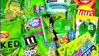 NEW GREEN SNACKS M&M's Pringles Chips Pocky Hershey's Chocolate Lucky Charms Cheese Balls Candy Pops